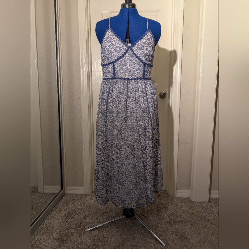 Blue and white NSR Dress